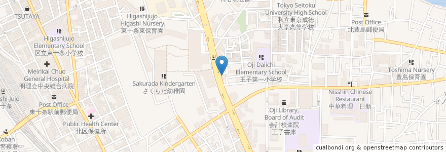 Mapa de ubicacion de ぱぱす en اليابان, 東京都, 北区.