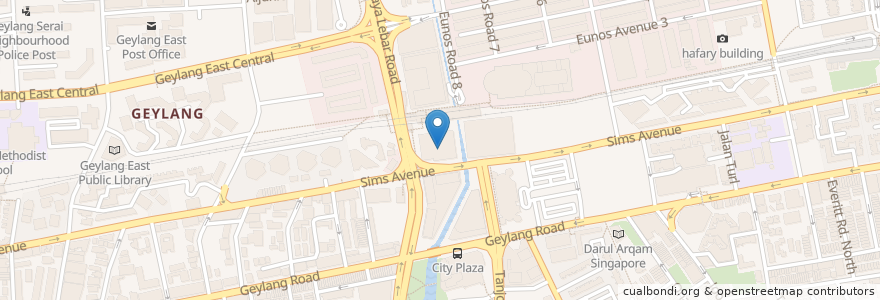 Mapa de ubicacion de Shaw Theatres en Singapour, Southeast.