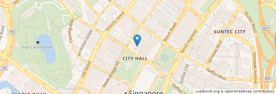 Mapa de ubicacion de Din Tai Fung en Singapour, Central.