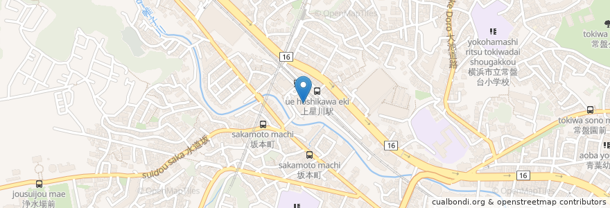 Mapa de ubicacion de 天然温泉;満天の湯 en Japan, 神奈川県, Yokohama, 保土ヶ谷区.