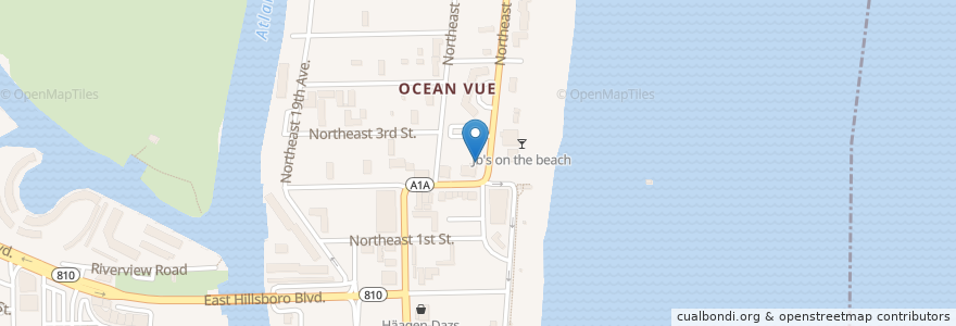 Mapa de ubicacion de Umberto's Pizza en Amerika Syarikat, Florida, Broward County, Deerfield Beach.