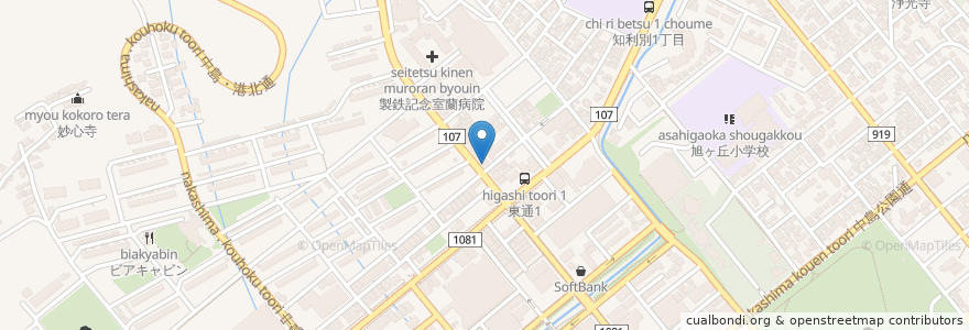 Mapa de ubicacion de FUKU 屋 en Japão, 北海道, 胆振総合振興局, 室蘭市.