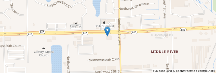 Mapa de ubicacion de Walgreens en Estados Unidos De América, Florida, Broward County, Oakland Park.