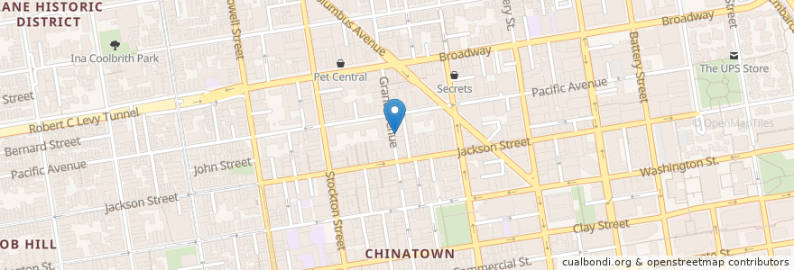 Mapa de ubicacion de Chase en Estados Unidos De América, California, San Francisco, San Francisco.