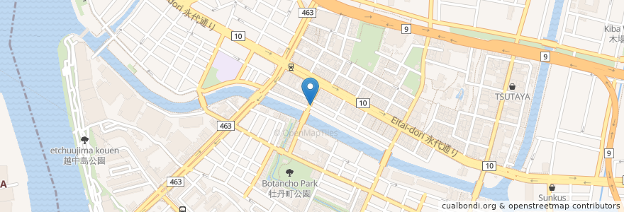 Mapa de ubicacion de 斎藤医院 en Japan, 東京都, 江東区.