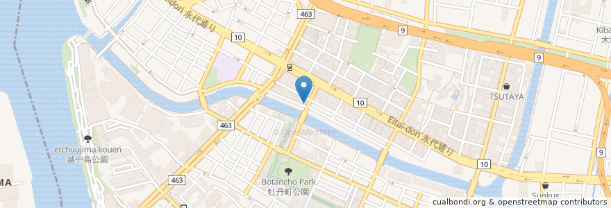 Mapa de ubicacion de スナックYuki en Japón, Tokio, Koto.