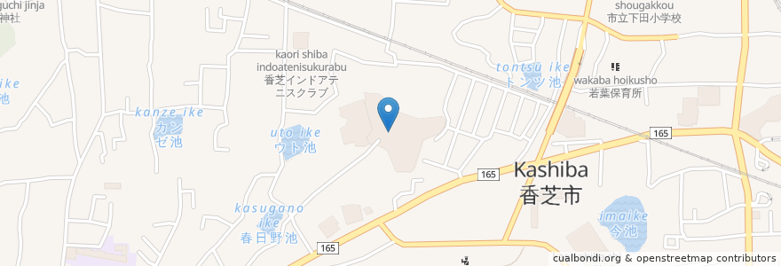 Mapa de ubicacion de 屯鶴峯温泉;香芝市総合福祉センター en ژاپن, 奈良県, 香芝市.