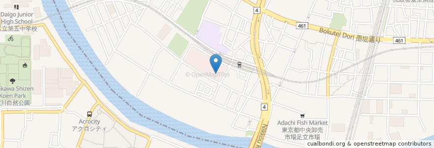 Mapa de ubicacion de はま寿司 en ژاپن, 東京都.