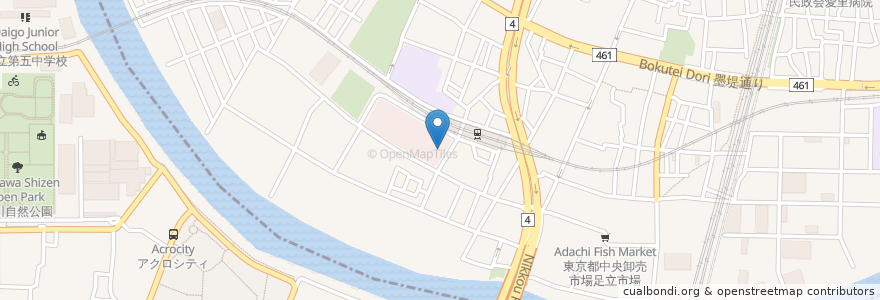 Mapa de ubicacion de 大戸屋 en اليابان, 東京都.