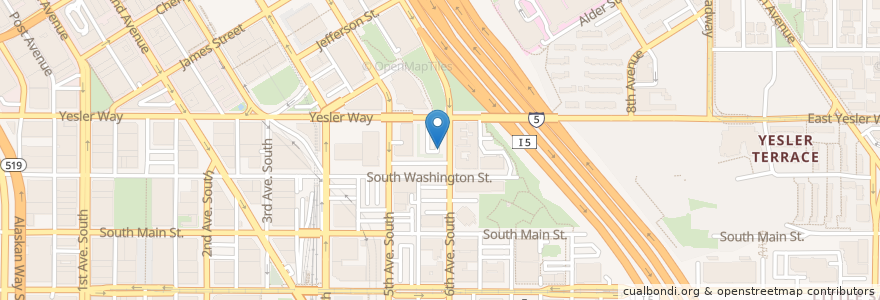 Mapa de ubicacion de Bright Horizons en Amerika Birleşik Devletleri, Vaşington, King County, Seattle.