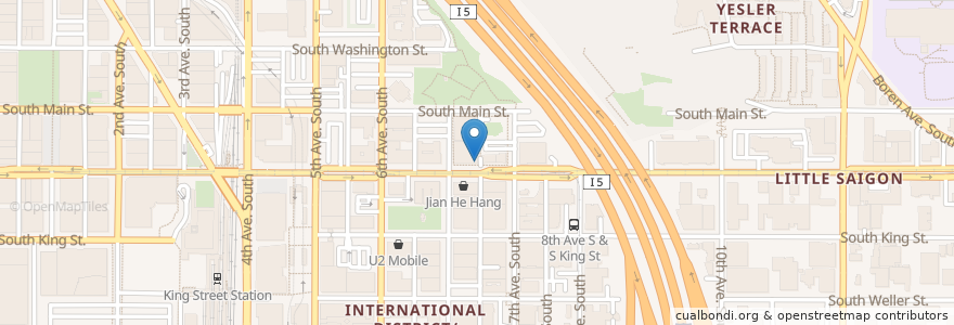 Mapa de ubicacion de Gene SJ Liaw MD en Estados Unidos Da América, Washington, King County, Seattle.