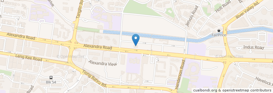 Mapa de ubicacion de Alexandra Post Office en Singapur, Central.