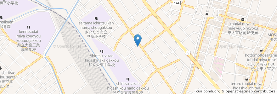 Mapa de ubicacion de ちば歯科 en اليابان, 埼玉県, さいたま市, 見沼区.