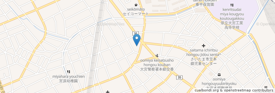 Mapa de ubicacion de パスタアルデンティーノ en 日本, 埼玉県, さいたま市, 北区.