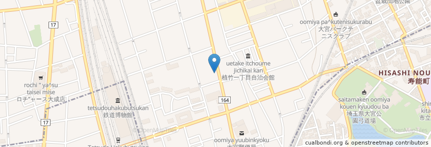 Mapa de ubicacion de なかざわ歯科クリニック en ژاپن, 埼玉県, さいたま市, 北区.