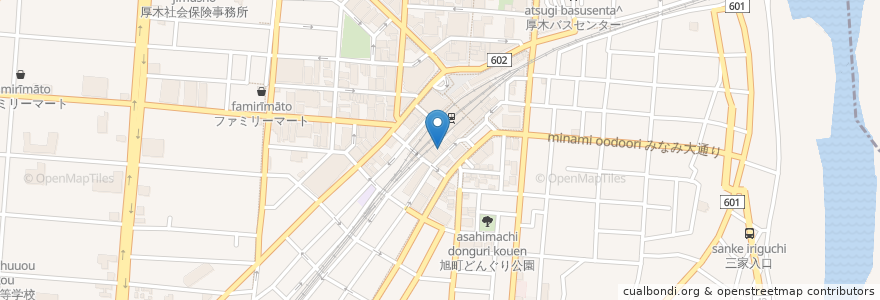 Mapa de ubicacion de Entertainment Lounge en Japão, 神奈川県, 厚木市.