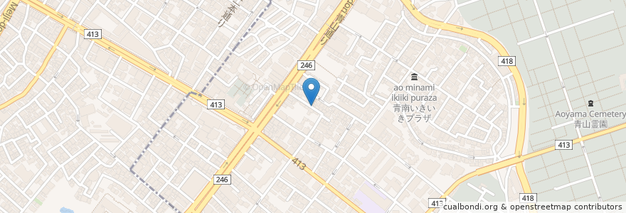 Mapa de ubicacion de Maruyama Coffee en اليابان, 東京都, 渋谷区.