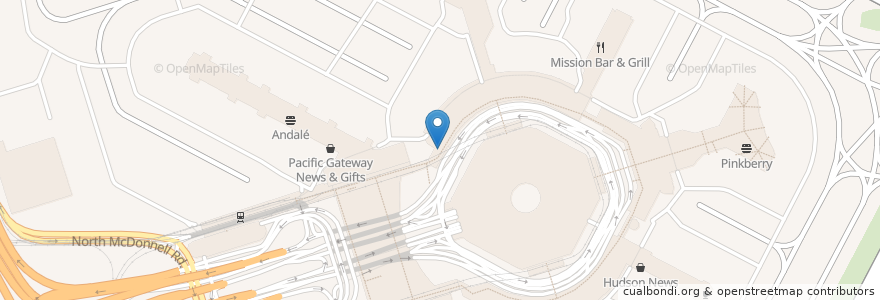Mapa de ubicacion de American Express Centurion Lounge en United States, California, San Mateo County.