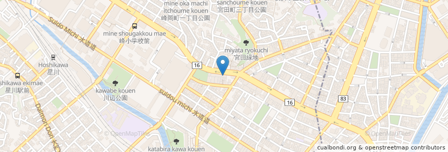 Mapa de ubicacion de エムズアニマル ホスピタル en Japan, 神奈川県, Yokohama, 保土ヶ谷区.