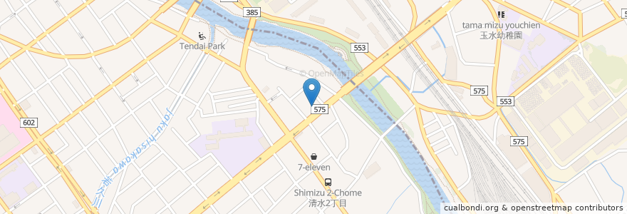 Mapa de ubicacion de はばたく保育園 en 日本, 福岡県, 福岡市.