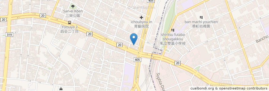 Mapa de ubicacion de 喫茶堂ルノアール en Japonya, 東京都, 新宿区.