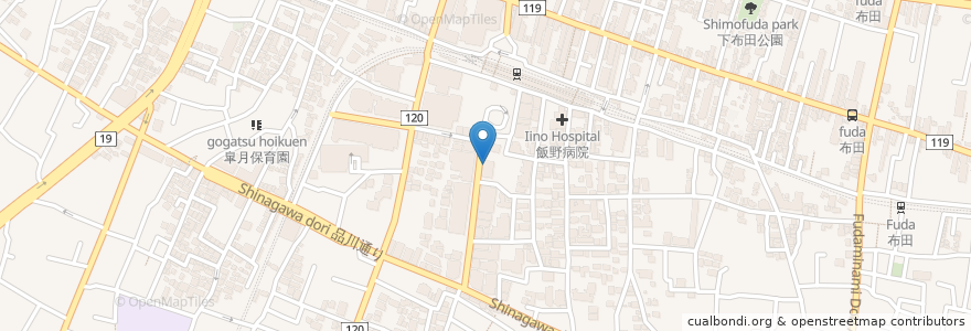 Mapa de ubicacion de カールスジュニア en 日本, 东京都/東京都, 調布市.