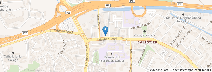 Mapa de ubicacion de Icafu en Сингапур, Central.