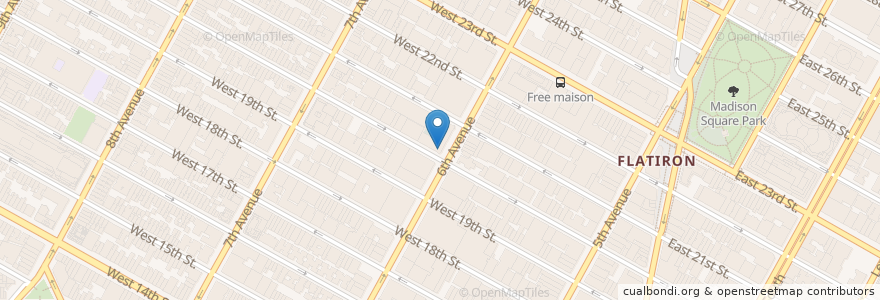 Mapa de ubicacion de TD Bank en États-Unis D'Amérique, New York, New York, New York County, Manhattan.