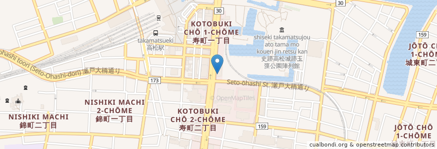 Mapa de ubicacion de セルフ釜あげうどん 岡じま en Japan, 香川県, 高松市.