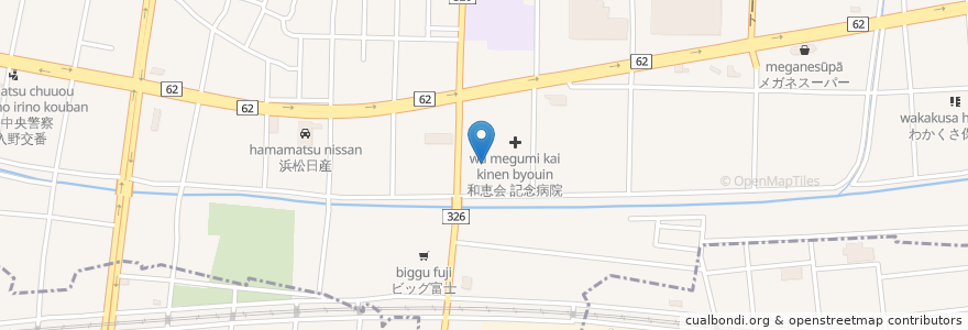 Mapa de ubicacion de ナビ個別指導学院 en 일본, 시즈오카현, 浜松市, 西区.