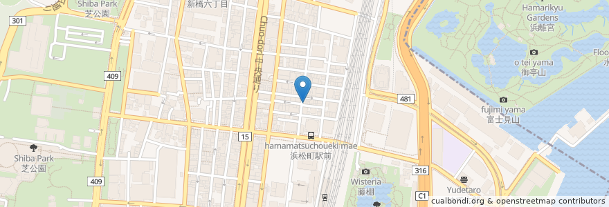 Mapa de ubicacion de Bryon Bay Coffee en Japão, Tóquio, 港区.