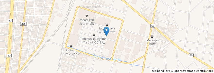 Mapa de ubicacion de ドトール en 일본, 후쿠시마현, 郡山市.