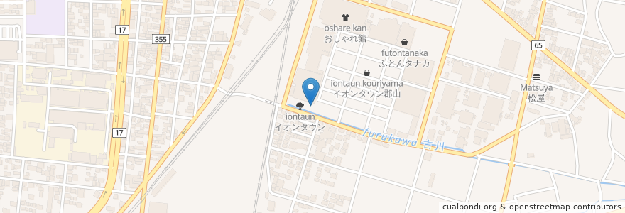 Mapa de ubicacion de マクドナルド en ژاپن, 福島県, 郡山市.