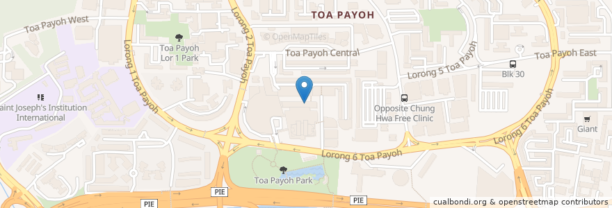 Mapa de ubicacion de Ya Kun Kaya Toast en 싱가포르, Central.