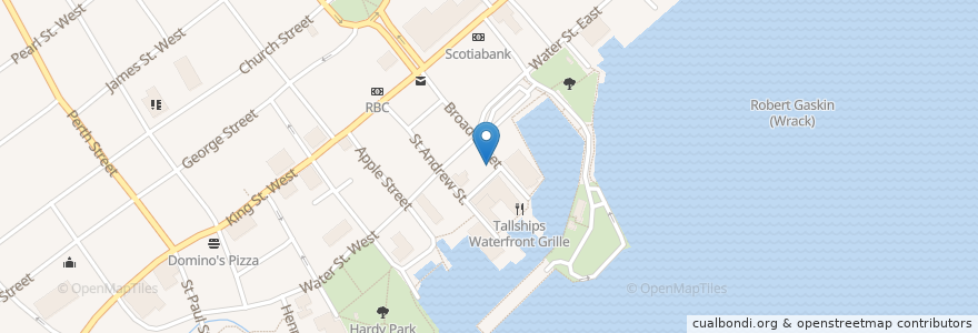 Mapa de ubicacion de Kazuko en Brockville, Canada.