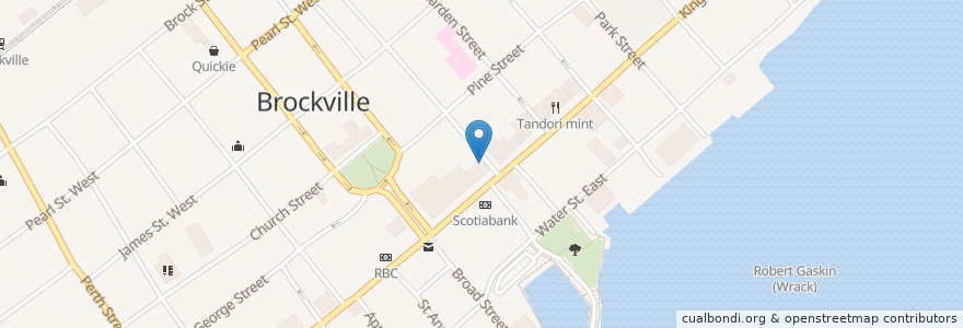 Mapa de ubicacion de Dr. John Arnott Dentistry en Brockville, Канада.