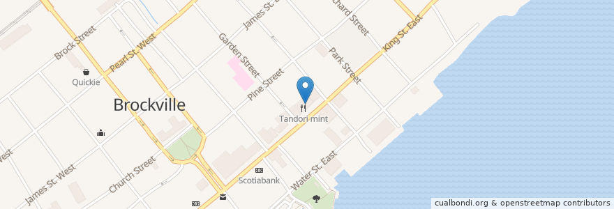 Mapa de ubicacion de Michael D. Ng en Brockville, Canadá.