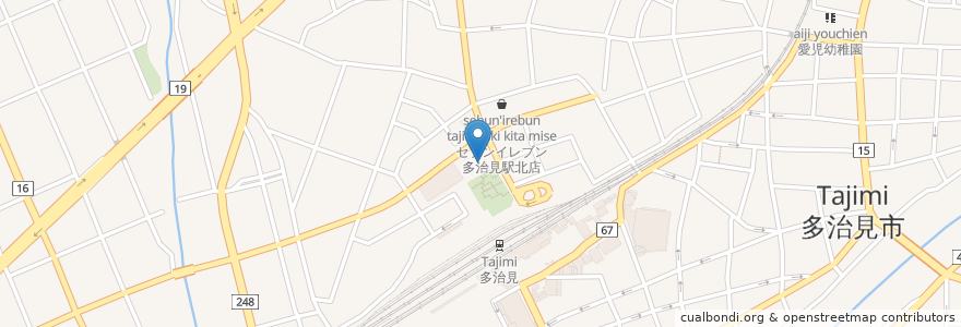 Mapa de ubicacion de タリーズコーヒー en Japon, Préfecture De Gifu, 多治見市.