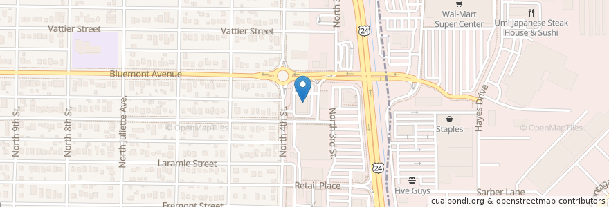 Mapa de ubicacion de Walgreens en 미국, 캔자스, Riley County, Manhattan.