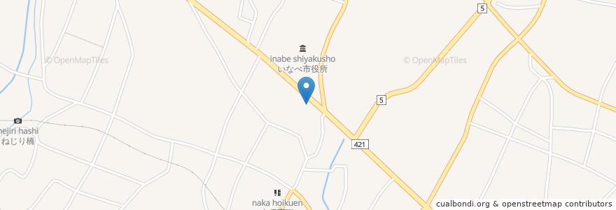 Mapa de ubicacion de 桑名三重信用金庫 en Japan, 三重県, いなべ市.