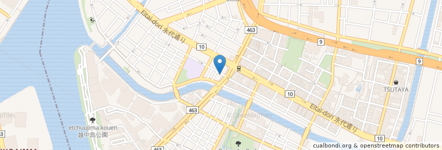 Mapa de ubicacion de チャオチャオ en 日本, 東京都, 江東区.