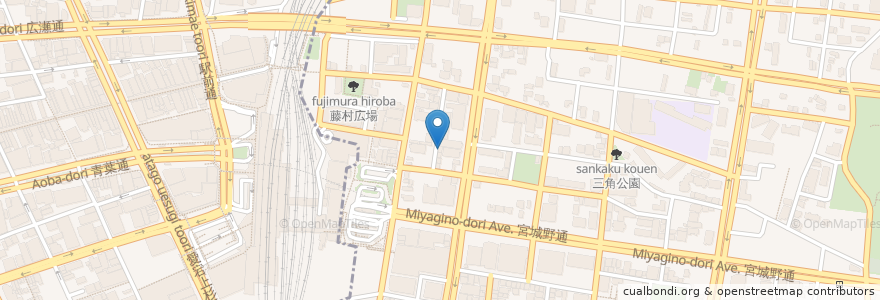 Mapa de ubicacion de VIVA周平 en Jepun, 宮城県, 仙台市, 青葉区, 宮城野区.
