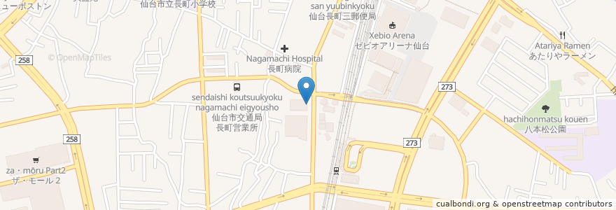 Mapa de ubicacion de 仙台今村クリニック en اليابان, 宮城県, 仙台市, 太白区.