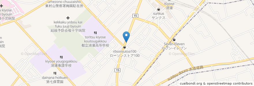 Mapa de ubicacion de キッチンスズキ en Giappone, Tokyo.