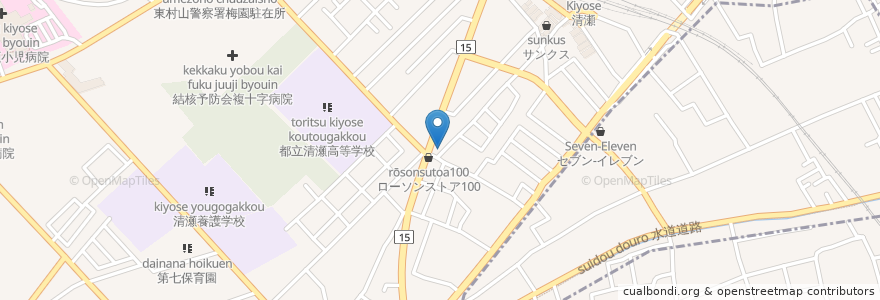 Mapa de ubicacion de 和食 壱まる en Japonya, 東京都.