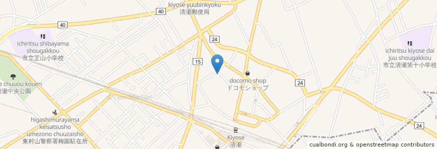 Mapa de ubicacion de つしま眼科医院 en Giappone, Tokyo, 清瀬市.