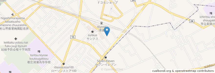 Mapa de ubicacion de 平野クリニック en Japão, Tóquio.