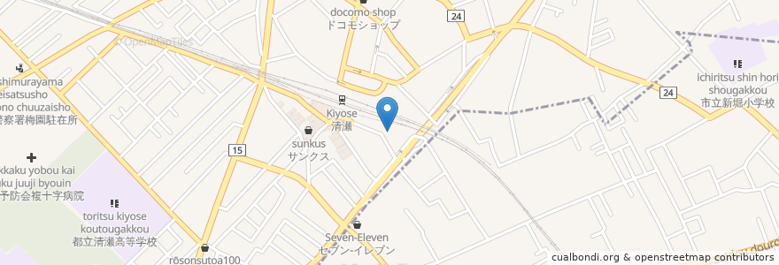 Mapa de ubicacion de 小幡歯科医院 en 日本, 東京都.