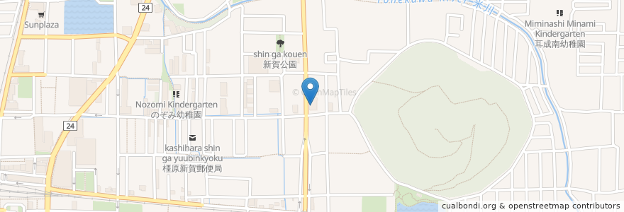Mapa de ubicacion de きのした眼科クリニック en Japón, Prefectura De Nara, 橿原市.