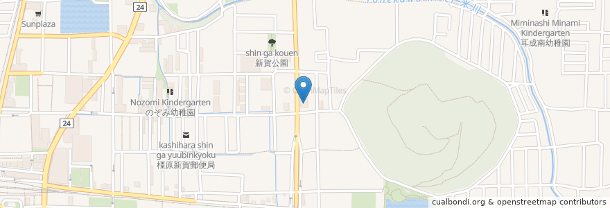 Mapa de ubicacion de きのした皮膚科クリニック en 日本, 奈良県, 橿原市.